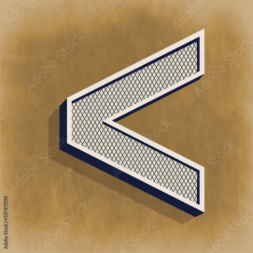 Less-Than Mathematics Symbol - Vector Design