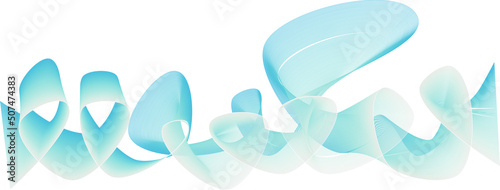 Abstract waves graphic line sonic or sound wave vector image