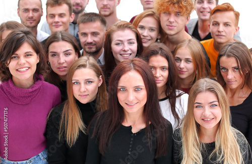 portrait of group of happy young people © ASDF