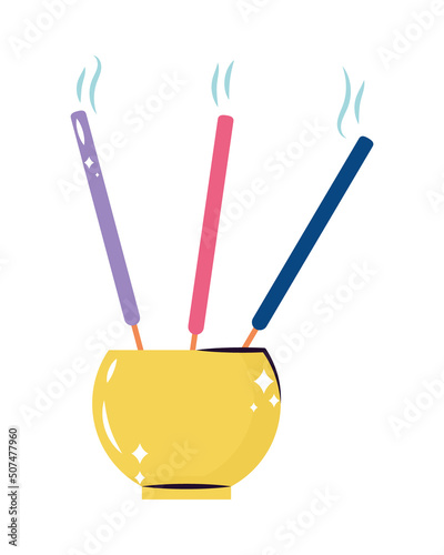 incense burner with sticks
