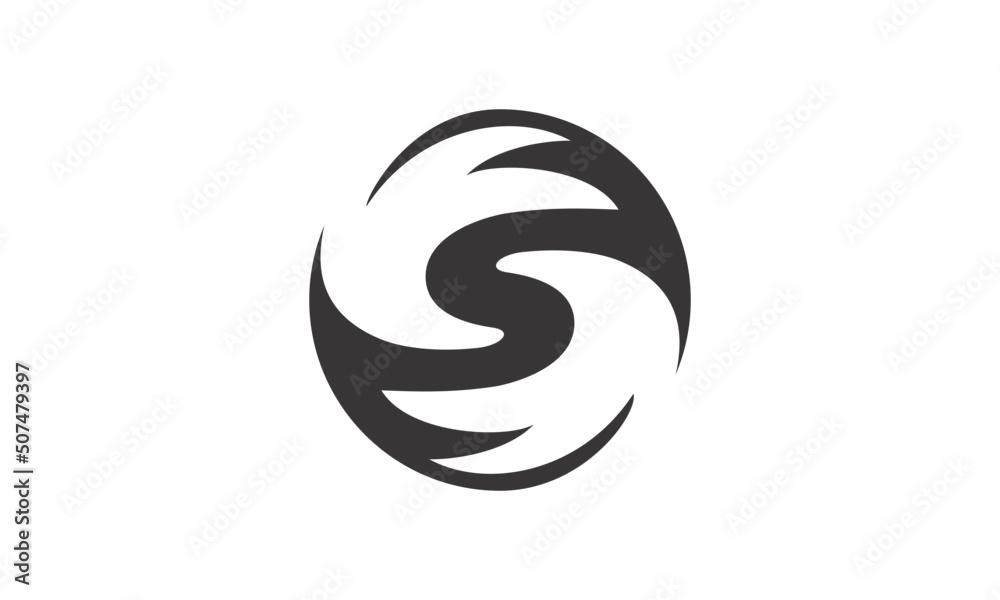 abstract letter s logo	
