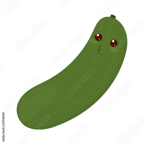 kawaii cucumber icon