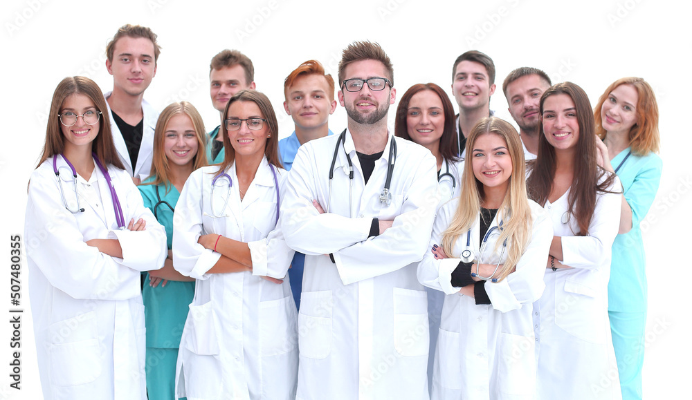 professional medical center staff standing together. teamwork professional medical center staff standing together. teamwork