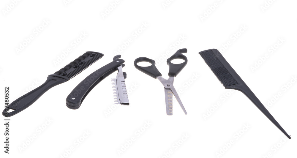 hair thinning tools isolated hair thinning tools isolated