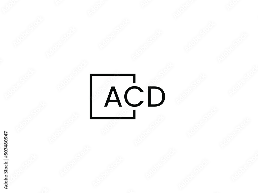 ACD letter initial logo design vector illustration