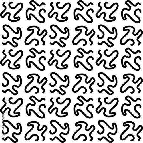 Seamless abstract geometric hand drawn pattern.