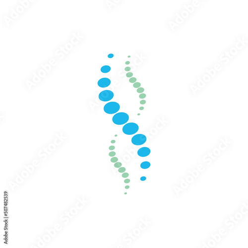 Spine care diagnostics symbol logo template vector illustration design 