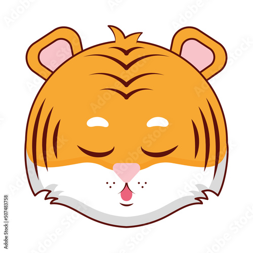 lazy baby tiger