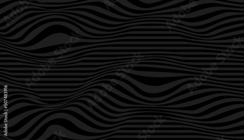 Striped abstract wavy background