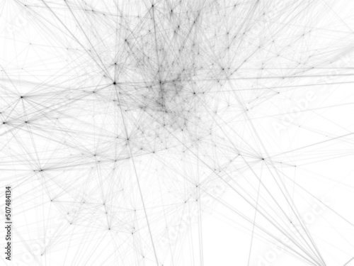 Abstract 3d Connectivity Network Background