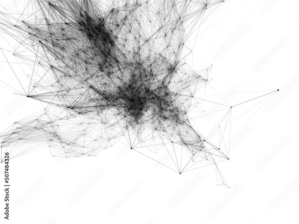 Abstract 3d Connectivity Network Background Abstract 3d Connectivity Network Background