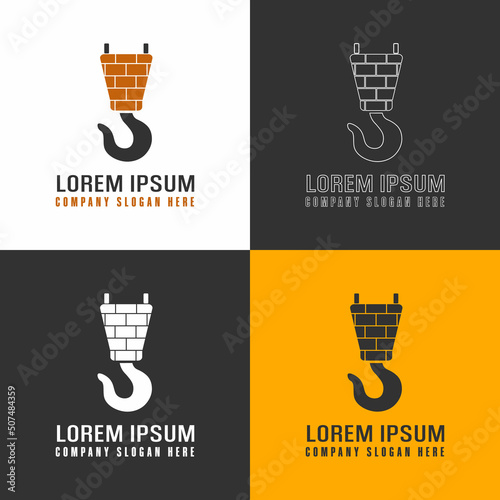 Logo for construction building company vector template 