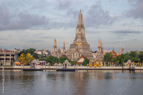 The Thai Temple Wat Arun in Bangkok Thailand Southeast Asia