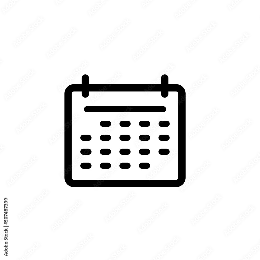 Calendar vector icon illustration sign Calendar vector icon illustration sign