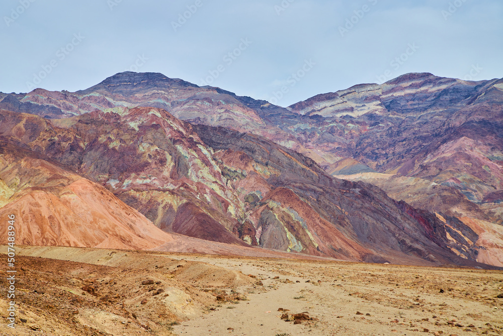 Colorful desert mountains in Death Valley