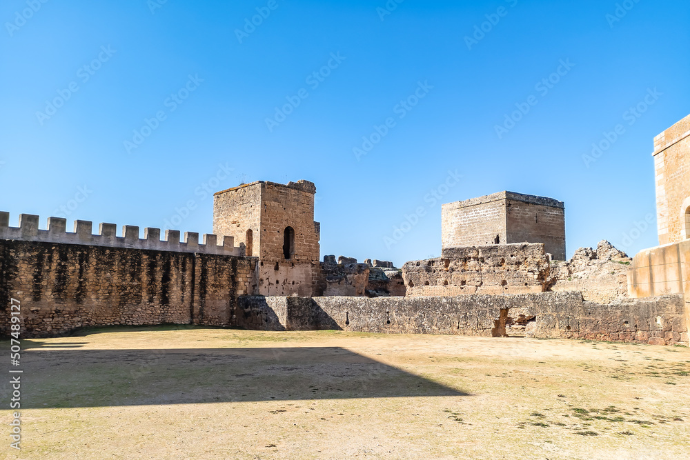 Ruins of the Castle of Alcala de Guadaira in Seville, Andalusia, Spain