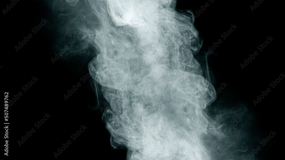 Abstract white smog on black background for your logo wallpaper or web banner..