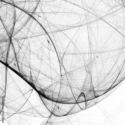 Abstract Smoky Fractal Flowing Spiral Background