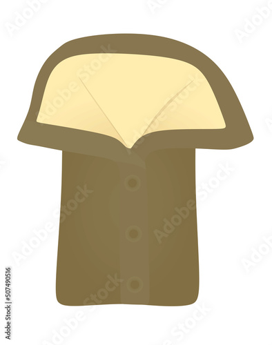 Brown baby sleeping bag. vector
