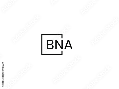 Free Download BNA Letter Initial Logo Design Vector Illustration - GFXLoad