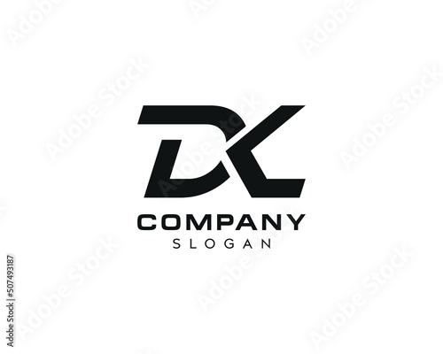 Abstract letter DK logo-DK Logo Design-DK vector icon design