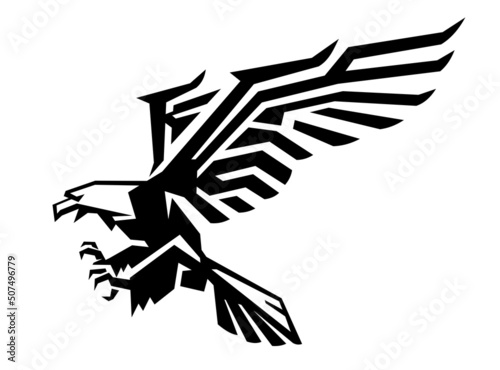 Modern Eagle Design, Geometric Ink