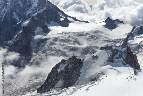 glacier in the mountains