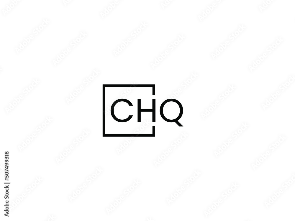 CHQ Letter Initial Logo Design Vector Illustration CHQ Letter Initial Logo Design Vector Illustration