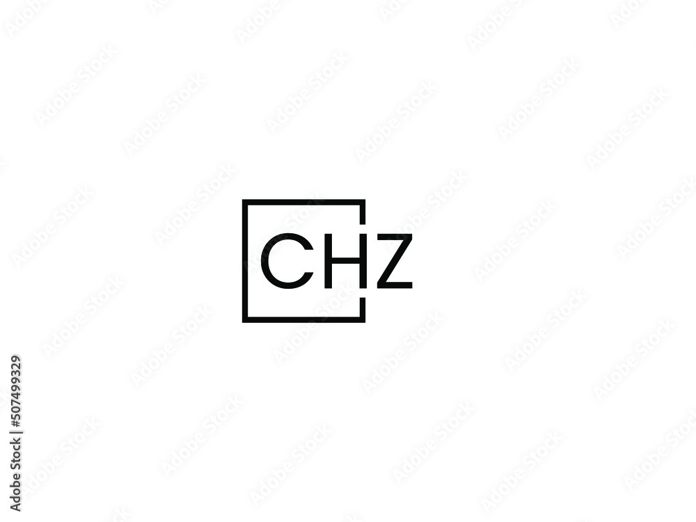 CHZ Letter Initial Logo Design Vector Illustration CHZ Letter Initial Logo Design Vector Illustration