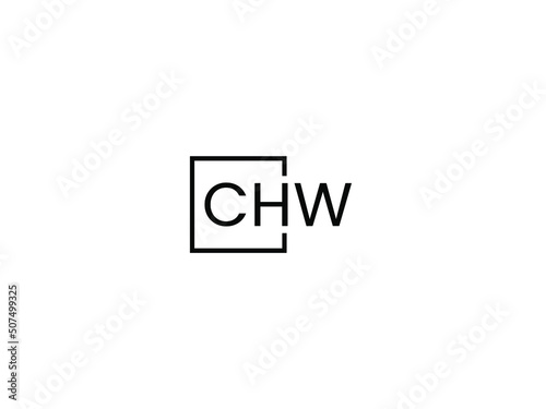 CHW Letter Initial Logo Design Vector Illustration