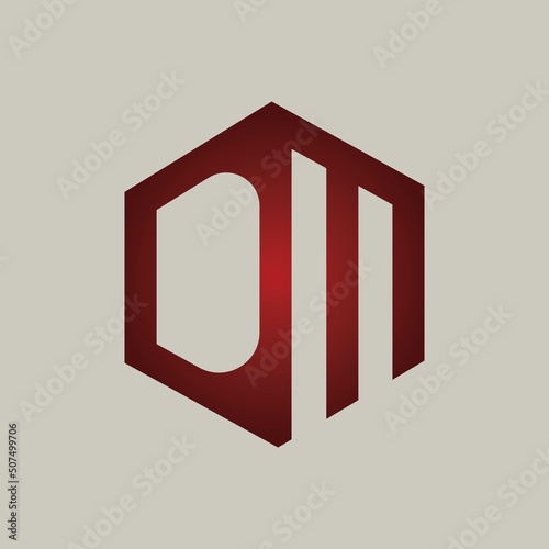 Vector Logo Design Latter Icon DM