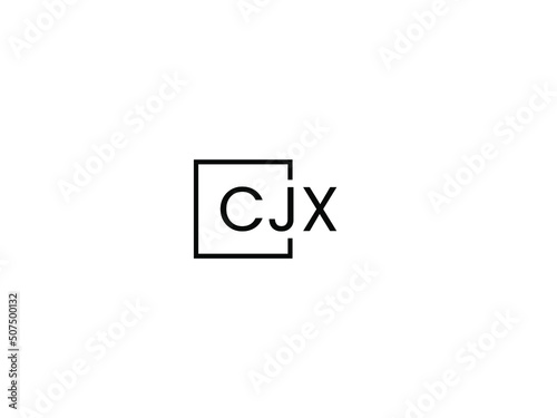 CJX Letter Initial Logo Design Vector Illustration	