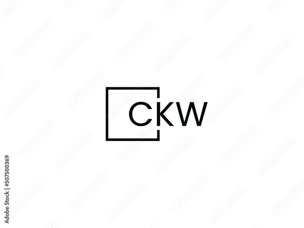 CKW Letter Initial Logo Design Vector Illustration CKW Letter Initial Logo Design Vector Illustration