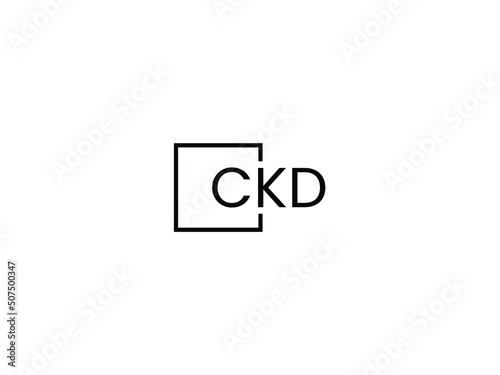 CKD Letter Initial Logo Design Vector Illustration	