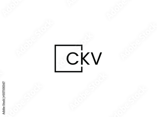 CKV Letter Initial Logo Design Vector Illustration 