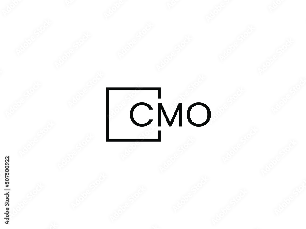 CMO Letter Initial Logo Design Vector Illustration CMO Letter Initial Logo Design Vector Illustration