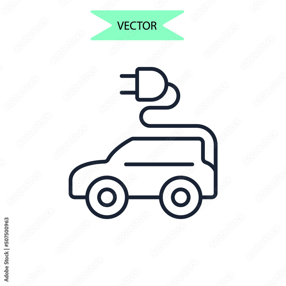 zero emission icons  symbol vector elements for infographic web