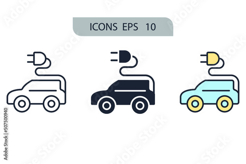 zero emission icons symbol vector elements for infographic web