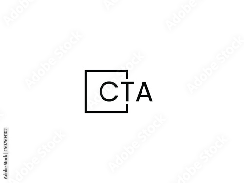 CTA Letter Initial Logo Design Vector Illustration