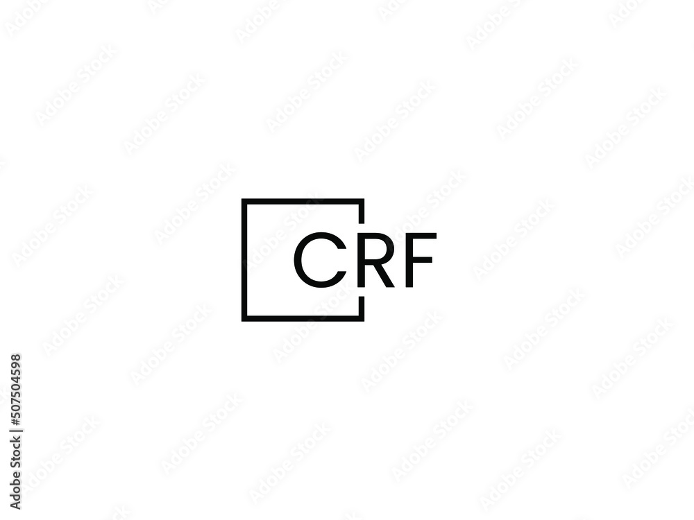 CRF Letter Initial Logo Design Vector Illustration CRF Letter Initial Logo Design Vector Illustration