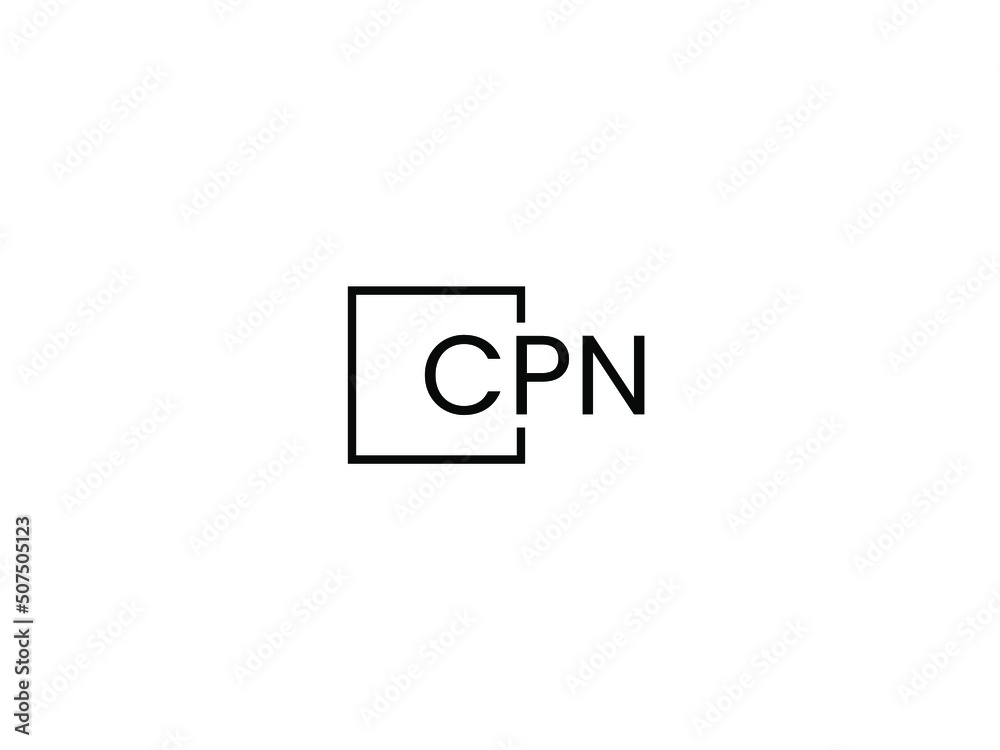 Fototapeta premium CPN Letter Initial Logo Design Vector Illustration