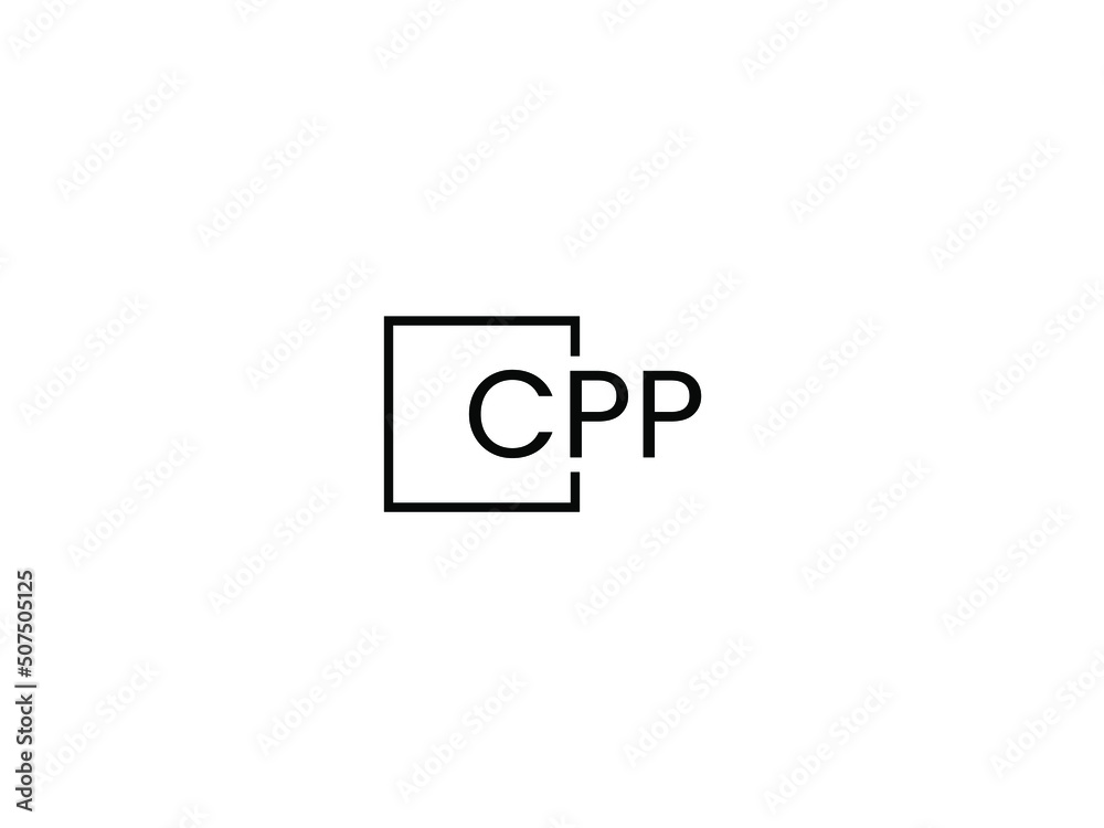 CPP Letter Initial Logo Design Vector Illustration CPP Letter Initial Logo Design Vector Illustration