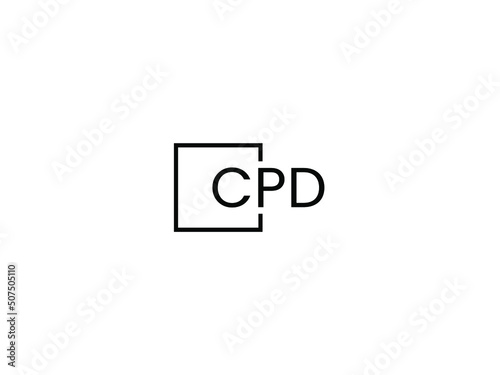 CPD Letter Initial Logo Design Vector Illustration