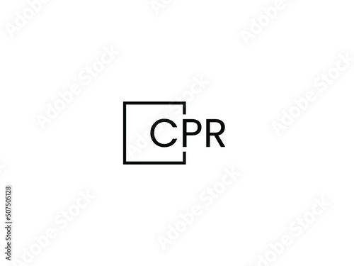 CPR Letter Initial Logo Design Vector Illustration