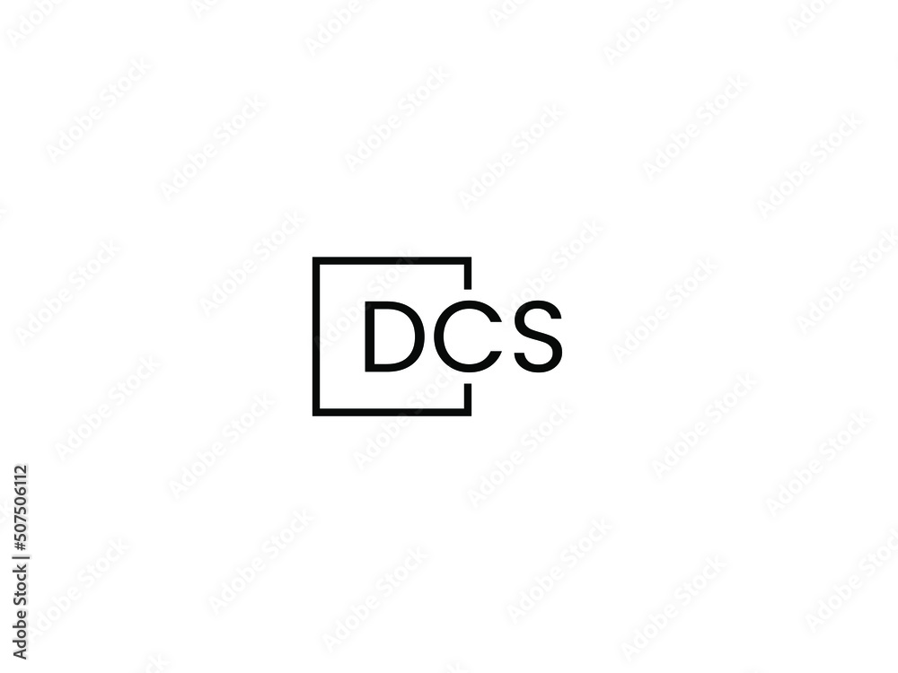 DCS Letter Initial Logo Design Vector Illustration