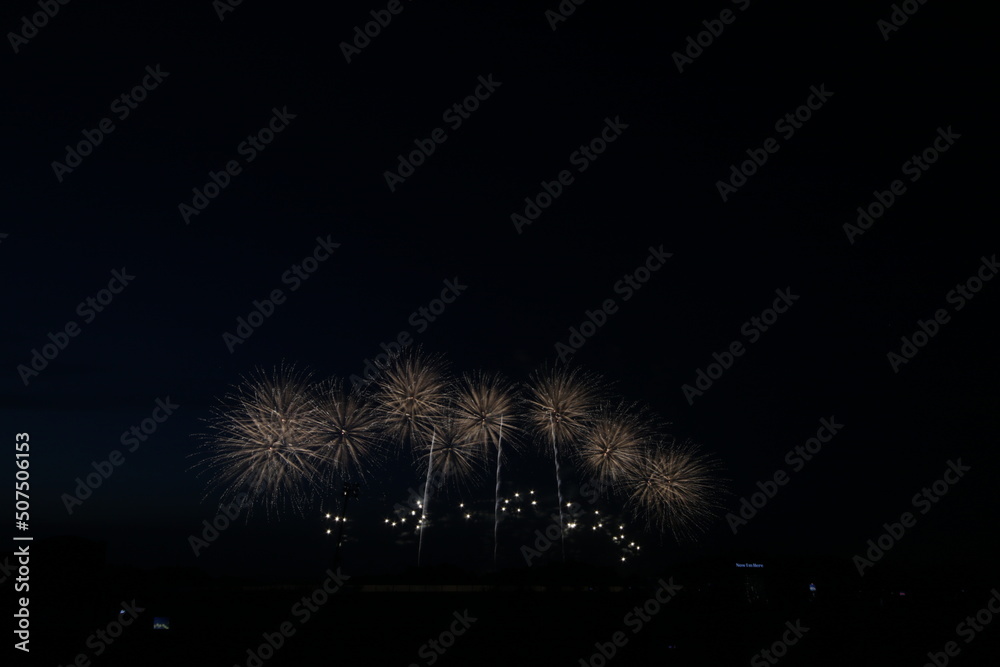 日本の花火師のコラボレーション花火