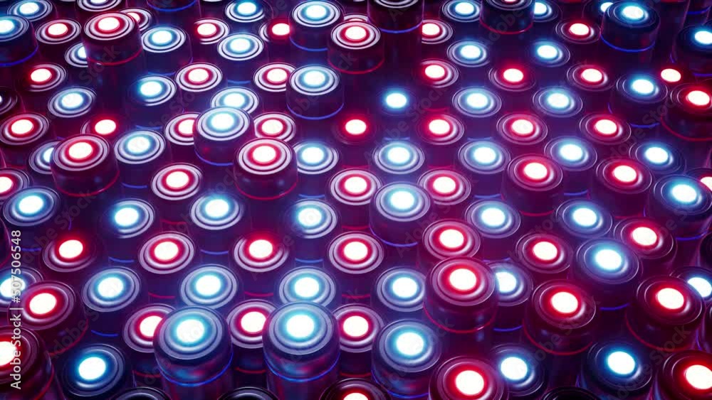 Red and blue Neon Light Battery Music Equalizer Loop Red and blue Neon Light Battery Music Equalizer Loop
