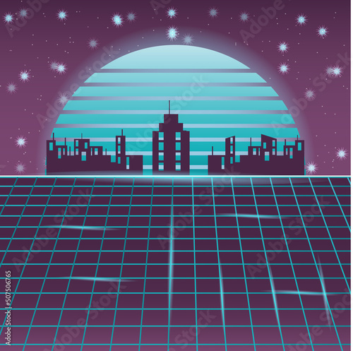 Concept of future digital technology metaverse, colorful background. Vector illustration eps 10