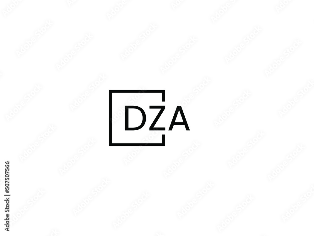 DZA Letter Initial Logo Design Vector Illustration DZA Letter Initial Logo Design Vector Illustration