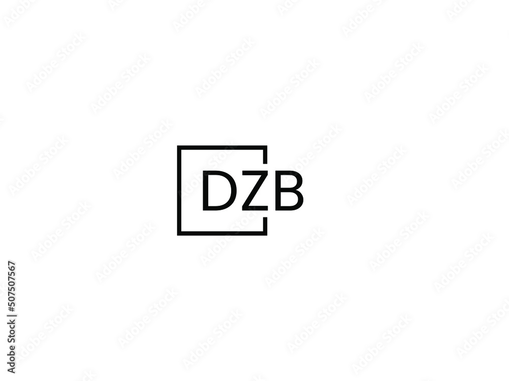 DZB Letter Initial Logo Design Vector Illustration DZB Letter Initial Logo Design Vector Illustration